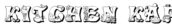 Kitchen Kapers font preview